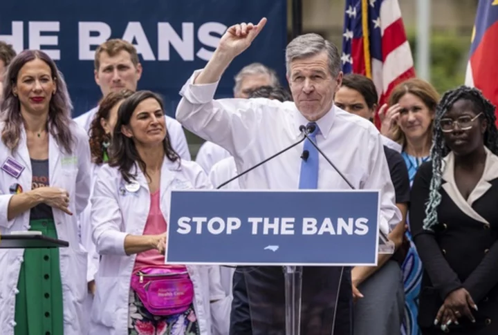 North Carolina governor vetoes abortion limits, launches override showdown