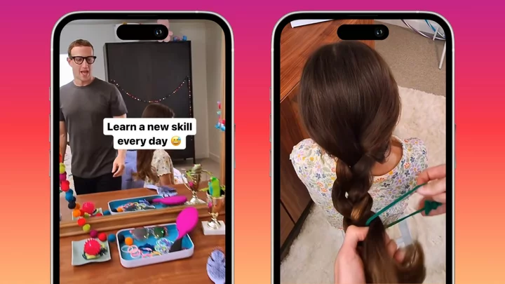 Watch Mark Zuckerberg learn how to braid his daughter's hair from AI