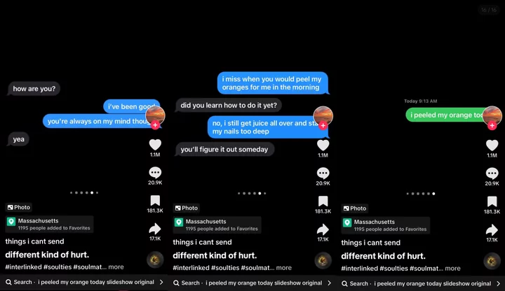 Why 'I peeled my orange today' has TikTok sobbing