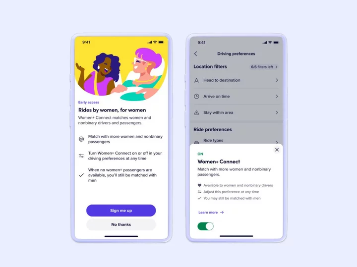 New Lyft feature matches women and nonbinary drivers and riders