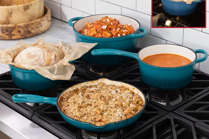 Get a 7-piece cast iron cookware set for $170 off