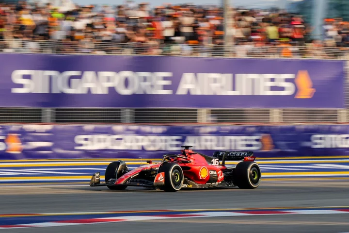 Ferrari duo set early Singapore pace as lizards disrupt first practice session