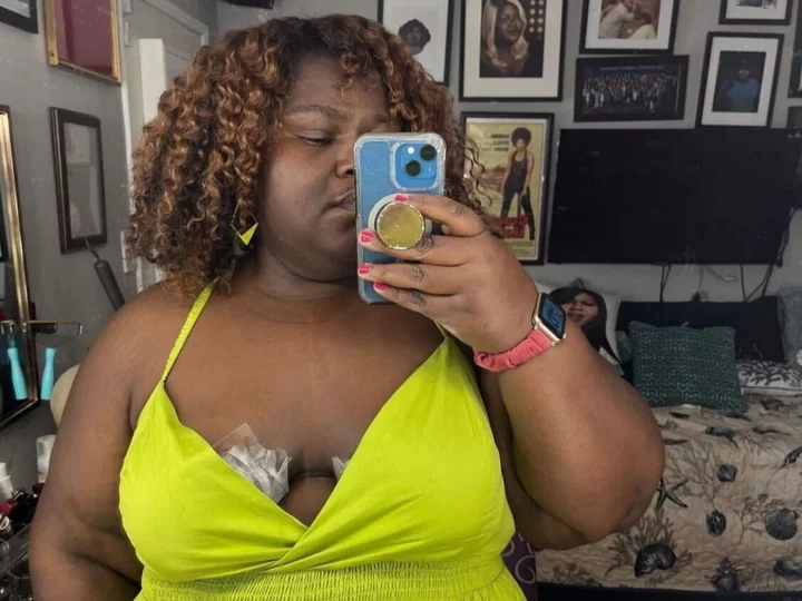 Gabourey Sidibe jokes she ‘needs to take a class’ on ‘boob tape’ after wardrobe malfunction