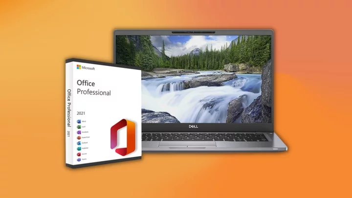 Score a like-new Dell Latitude laptop for $450 and get a bonus lifetime license to Microsoft Office